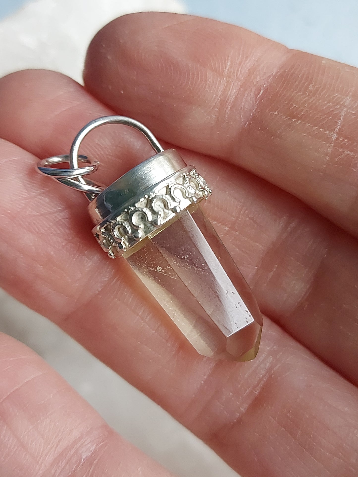 citrine point pendant