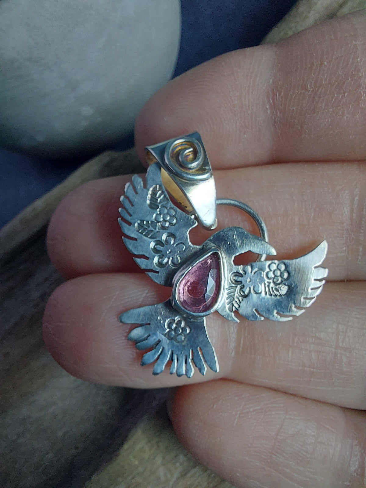 Raven Spirit Animal Pendant