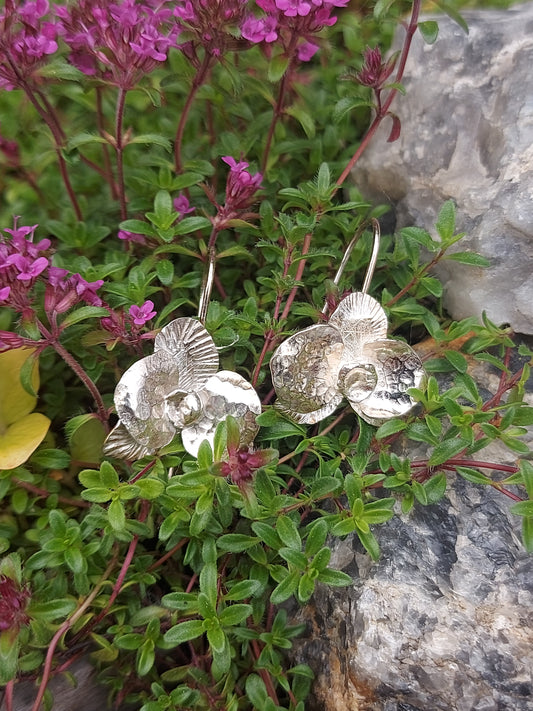 Orchid earrings