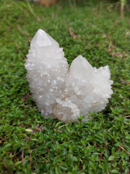 Spirit quartz clear quartz crystal cluster