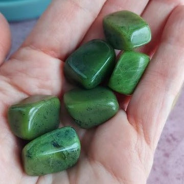 tumbled jade stones