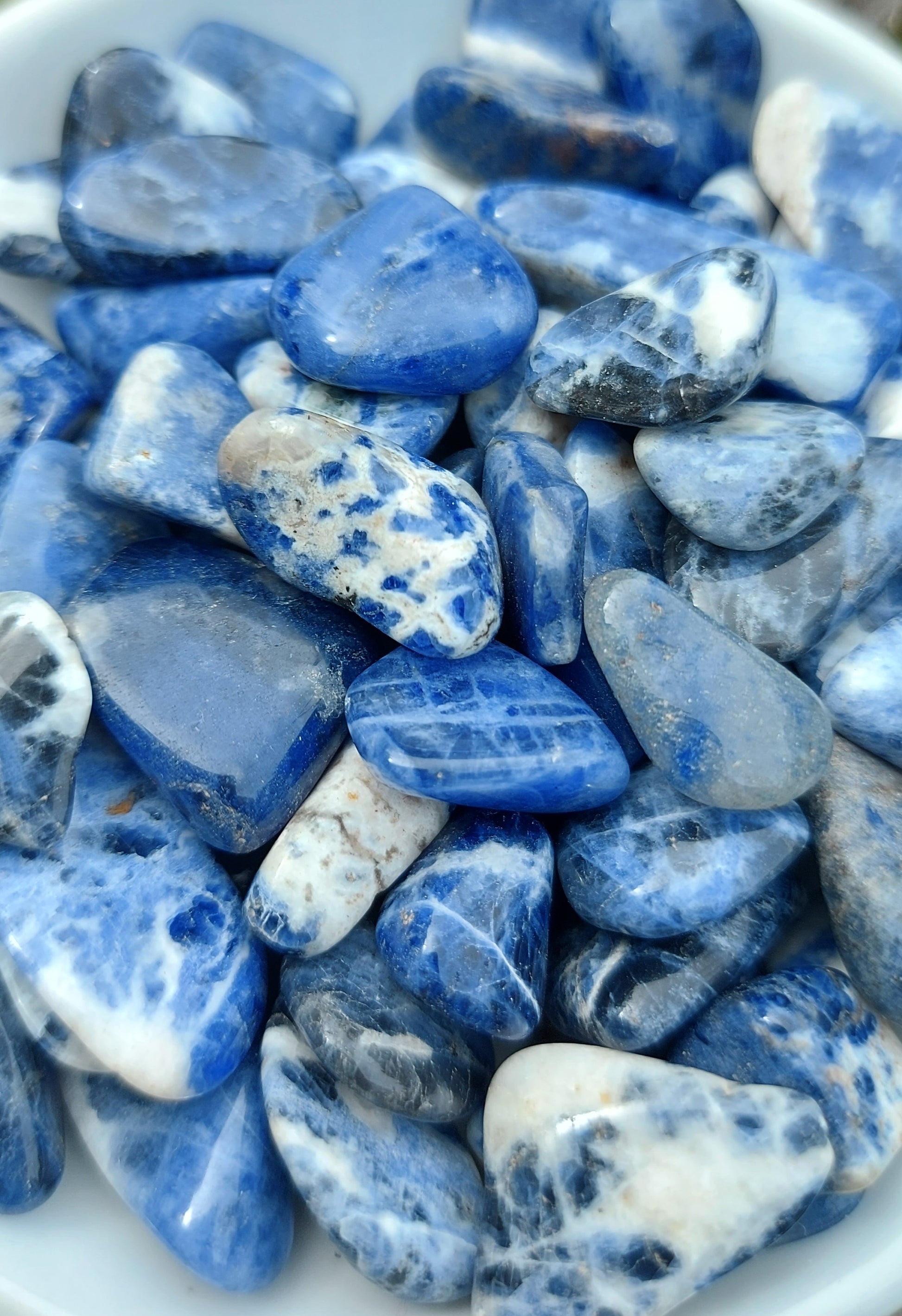 mini tumbled sodalite healing stones