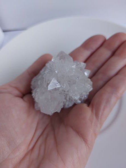 clear spirit quartz crystal cluster medium