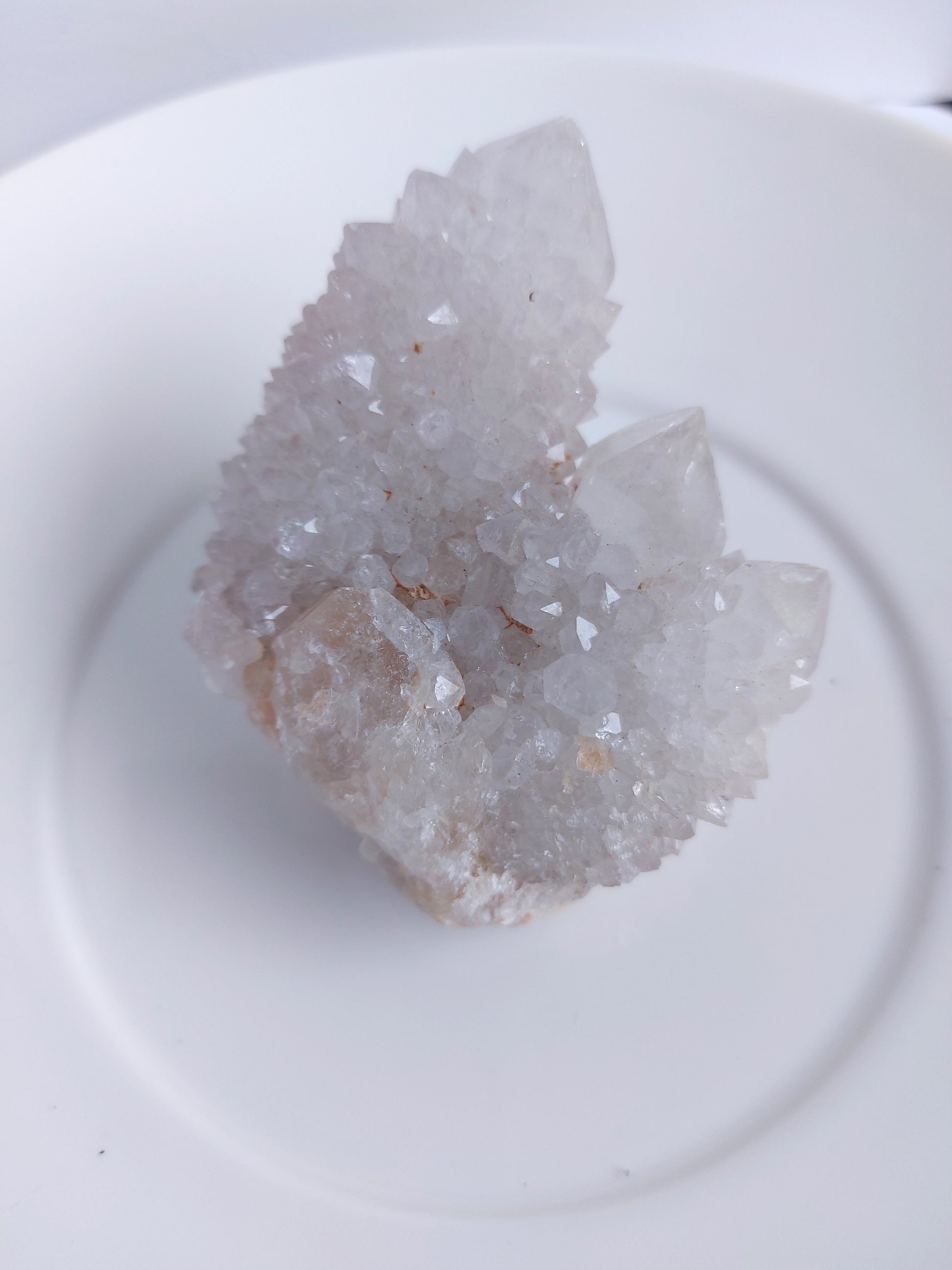Spirit quartz clear quartz crystal cluster