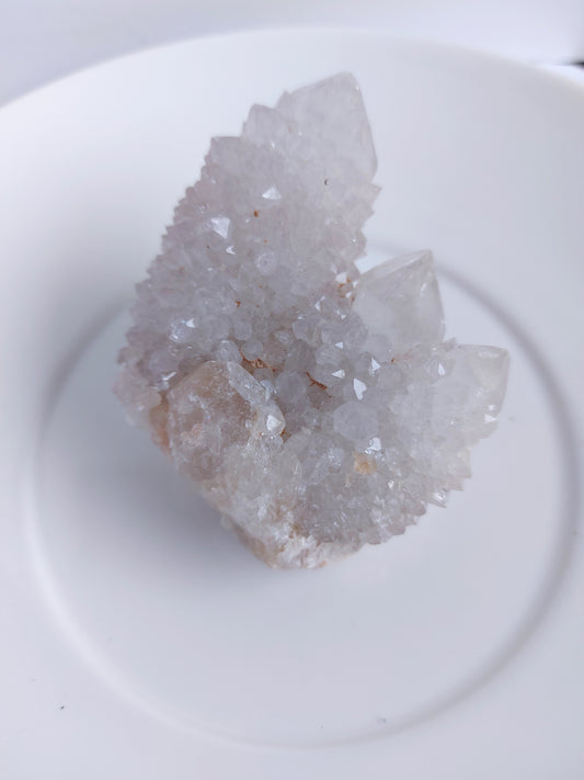 Spirit quartz clear quartz crystal cluster
