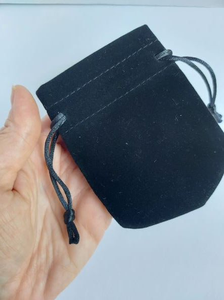 black velvet pouch