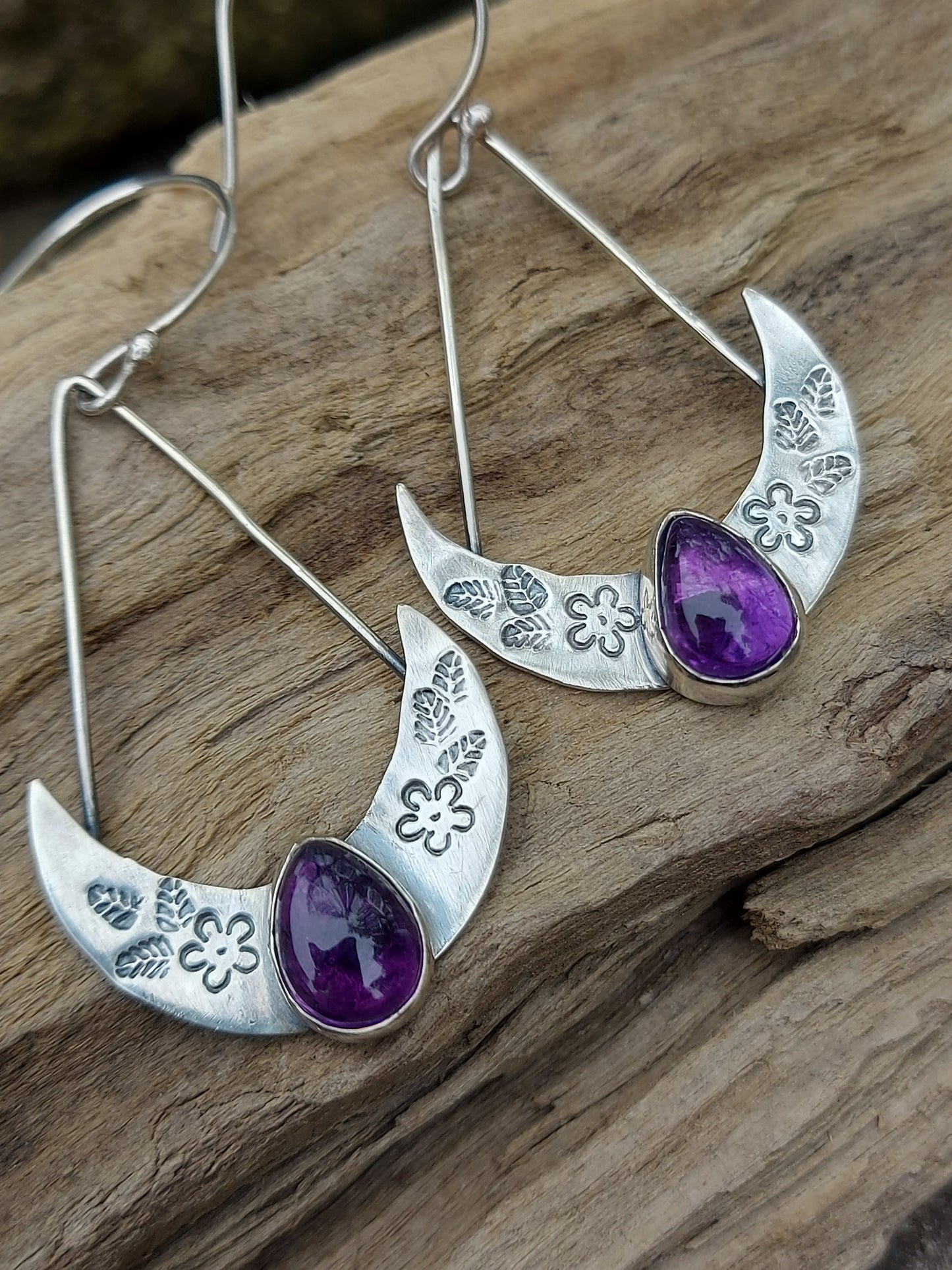 Amethyst Boho Earrings