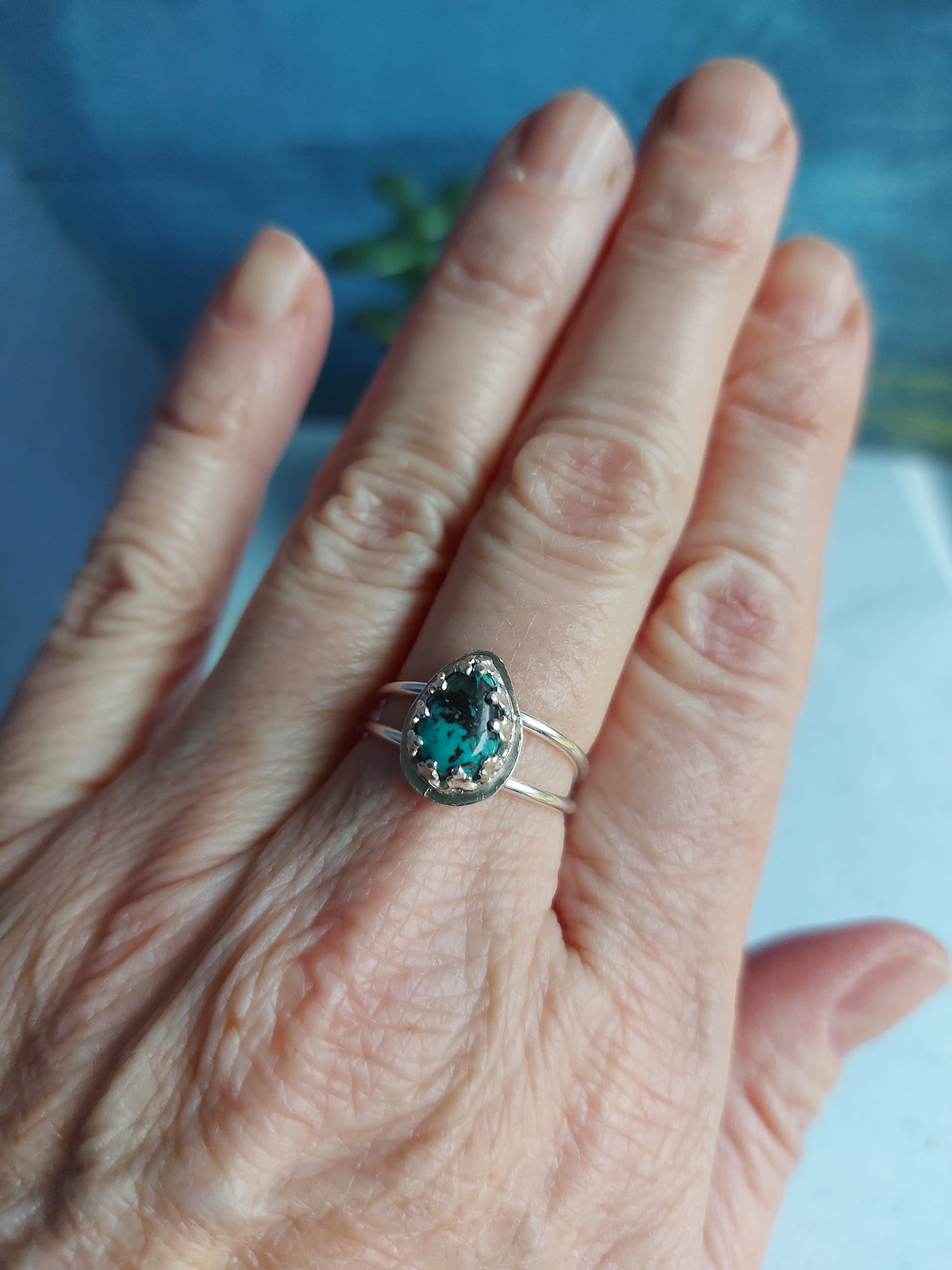turquoise sterling silver women's ring