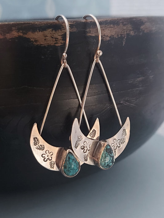 Turquoise Boho Earrings