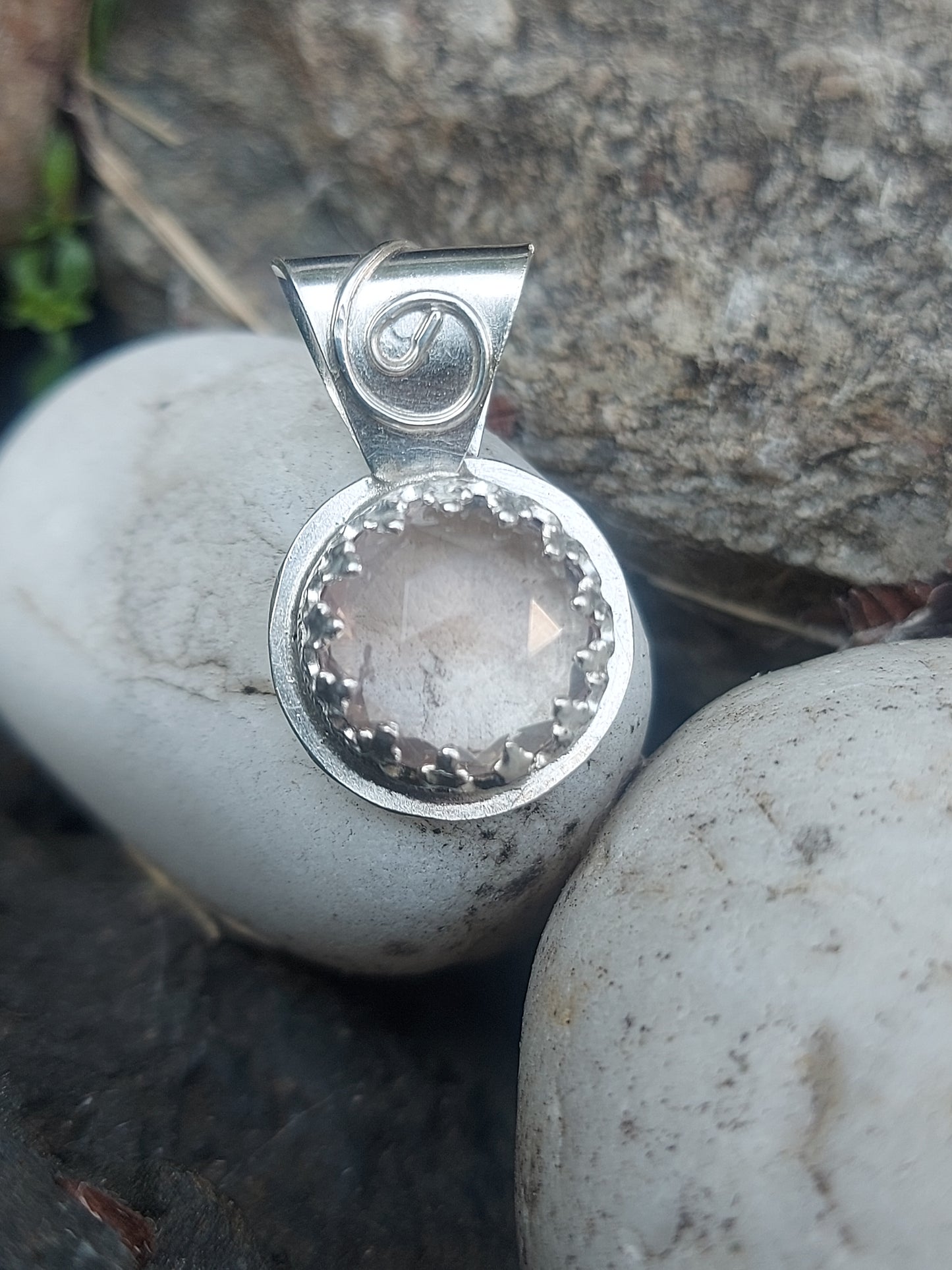 smokey quartz mini gemstone pendant
