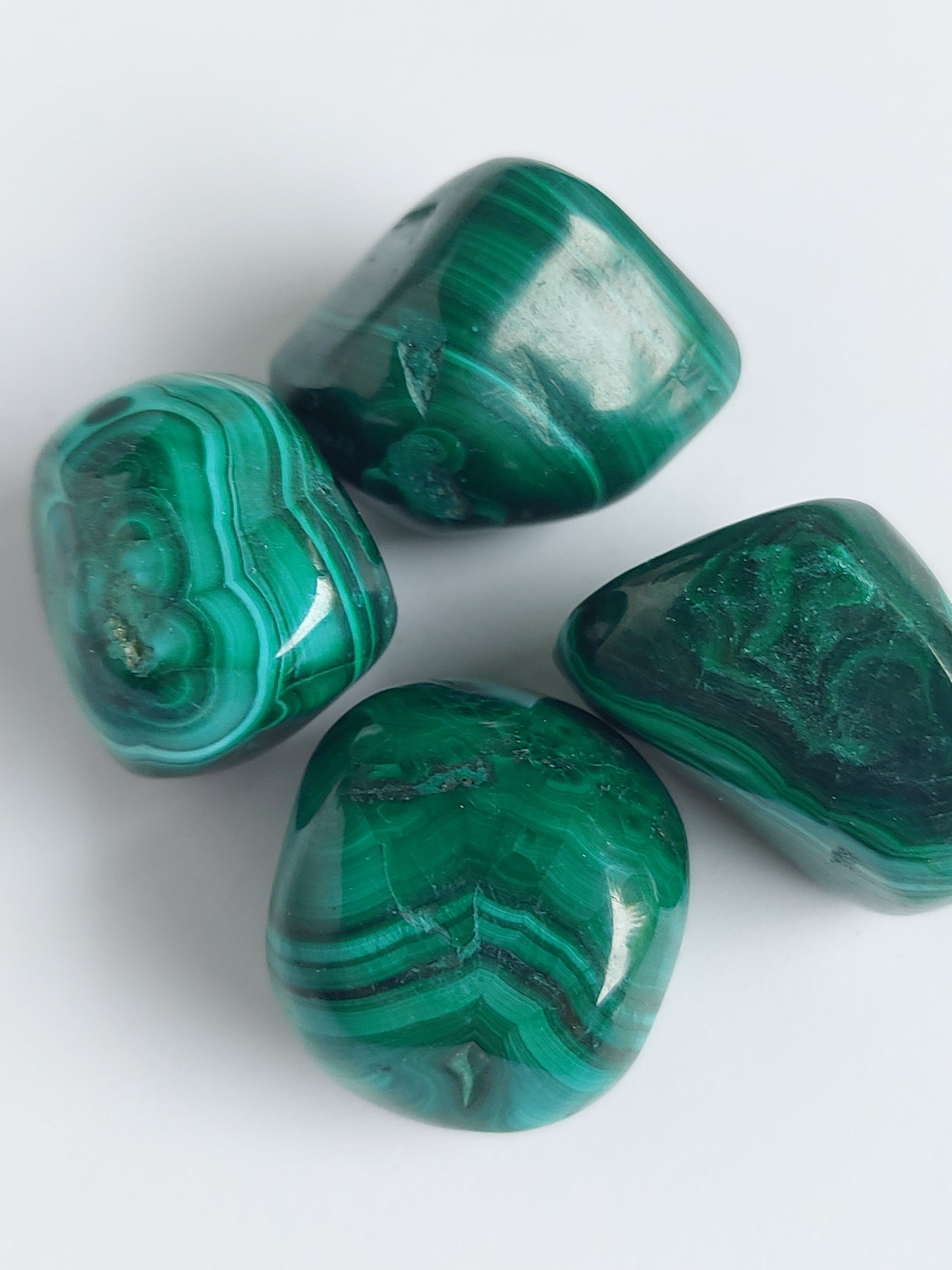 Malachite tumbles