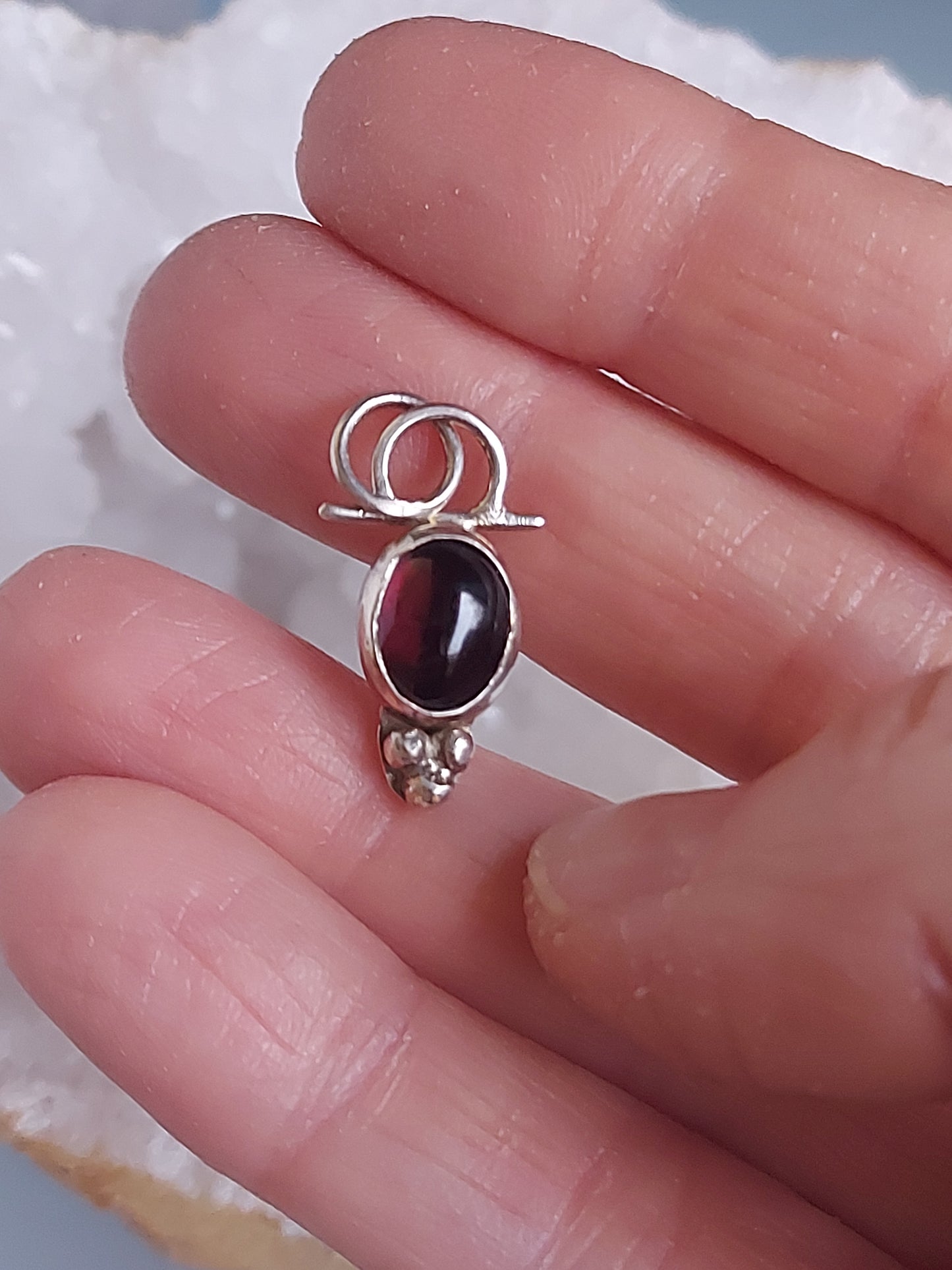 Everyday Elegance Collection Mini garnet pendant