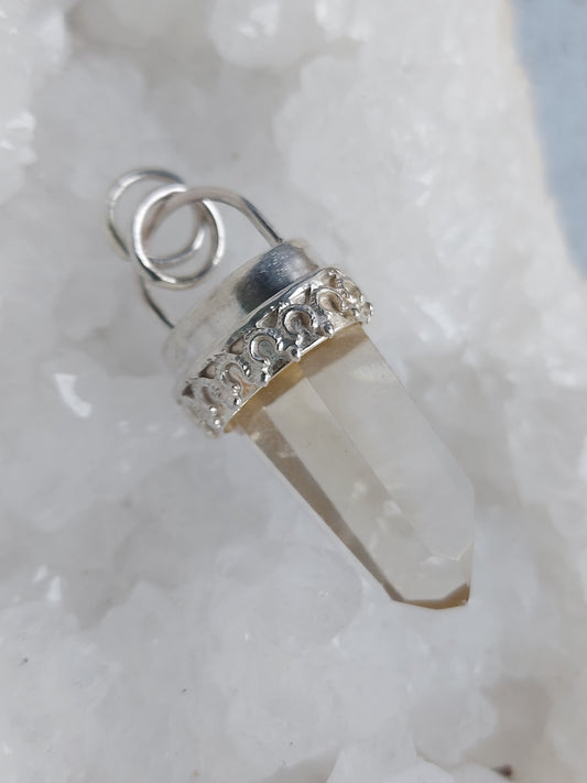 citrine point pendant