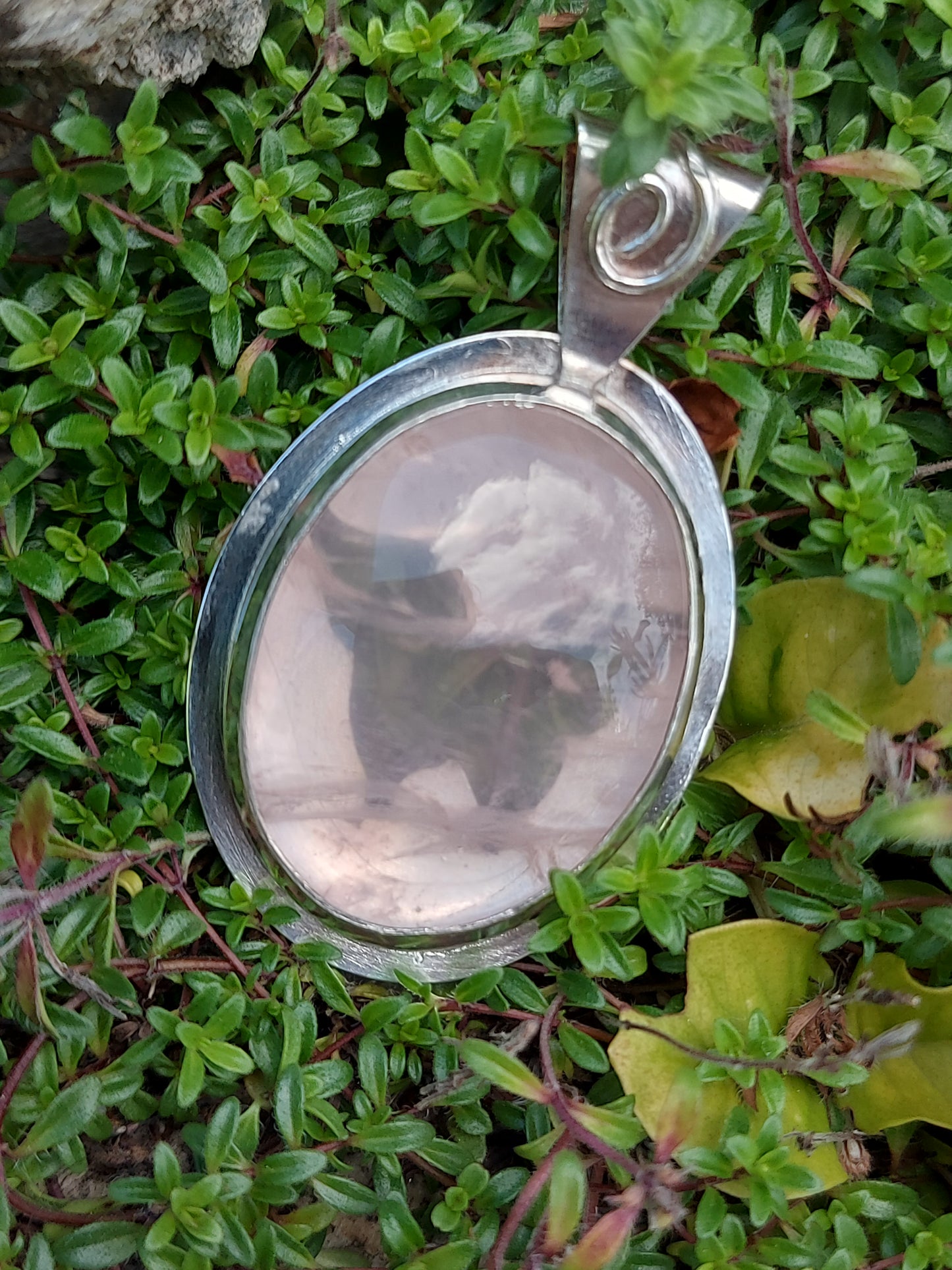 Rose Quartz with Butterfly Pendant