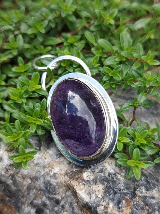 Star Amethyst Oval Style Pendant