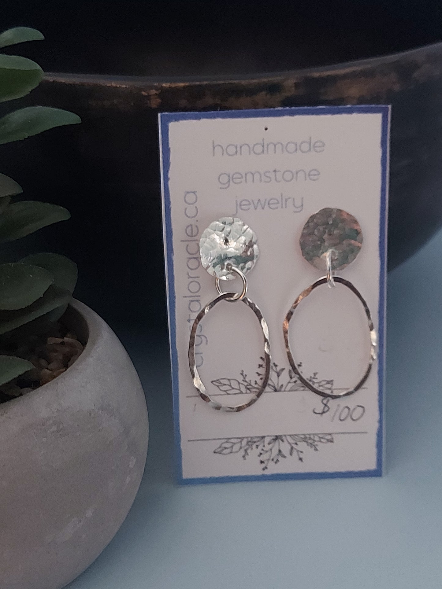 Every Day Elegance Stud hoop earrings