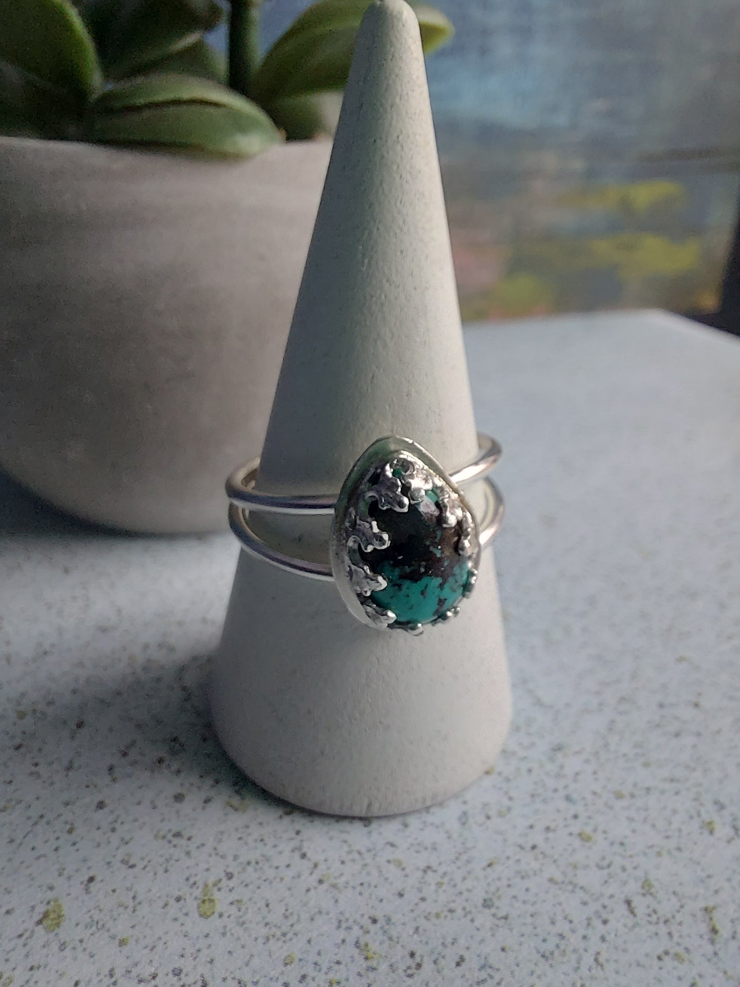 turquoise sterling silver women's ring