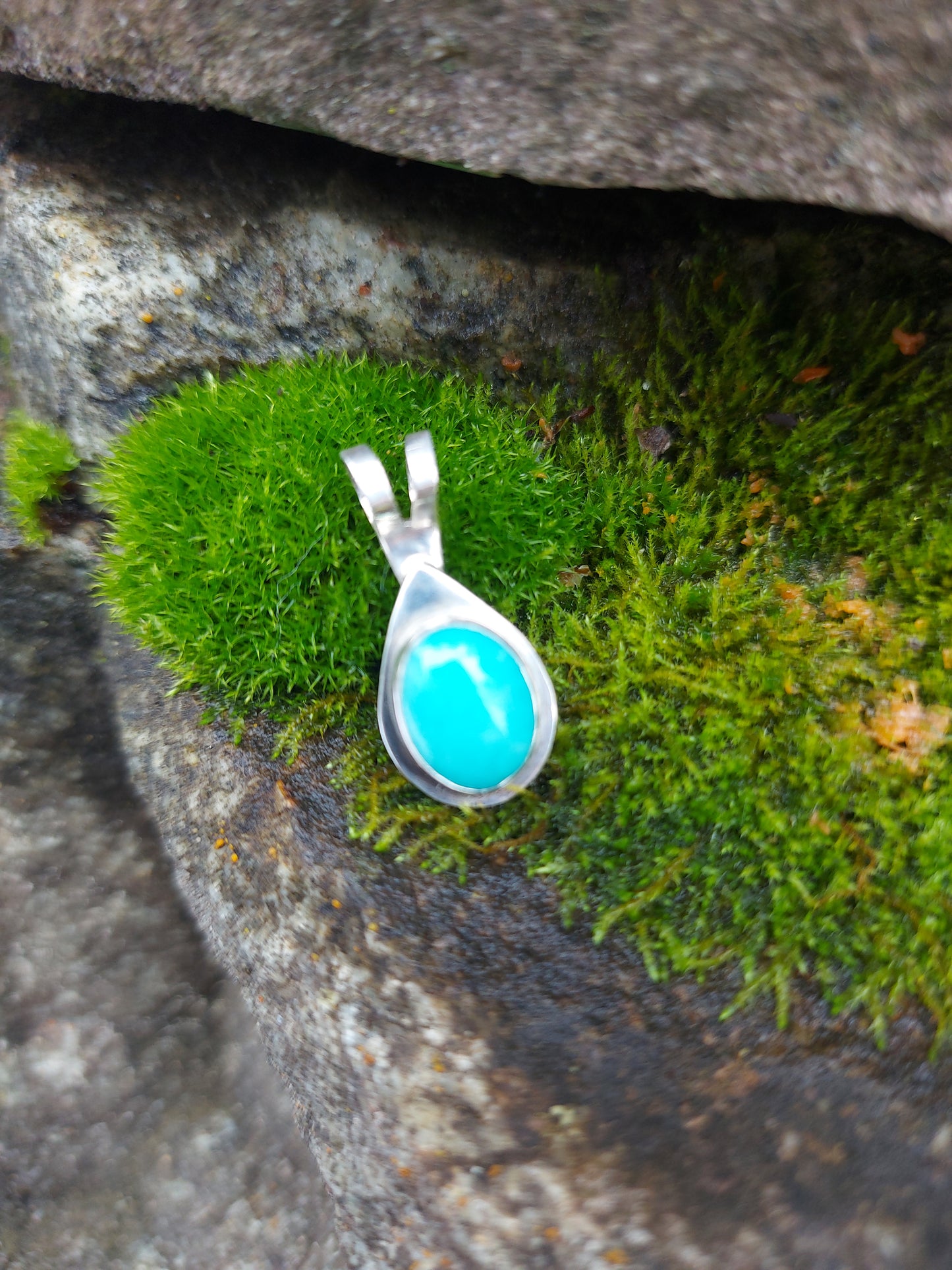 Amazonite mini "Petal" Pendant