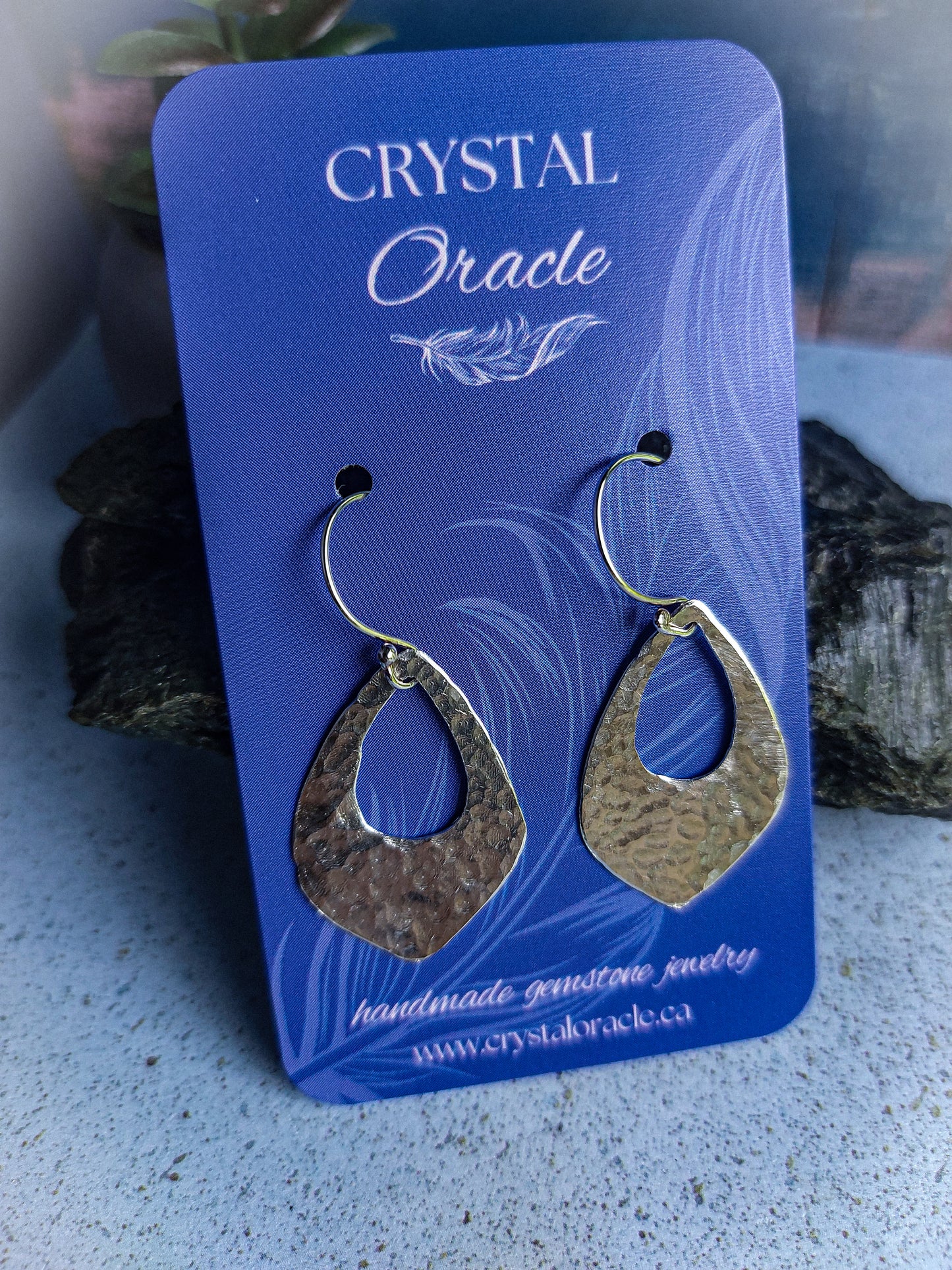 Willow leaf earrings tear drop design