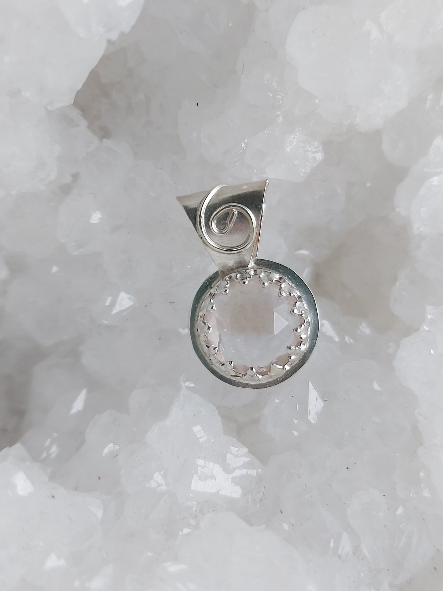 smokey quartz mini gemstone pendant