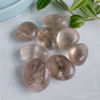 smokey quartz tumbled b grade crystal