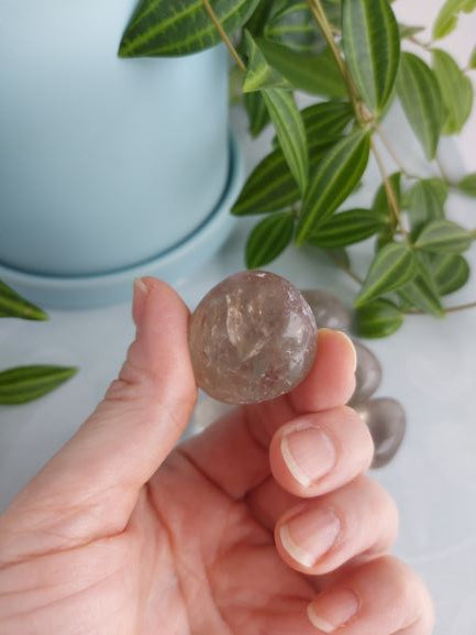 smokey quartz tumbled b grade crystal