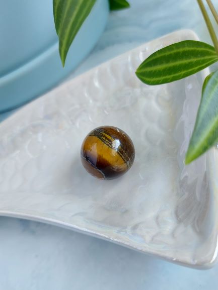 golden stripe tiger eye 20mm sphere