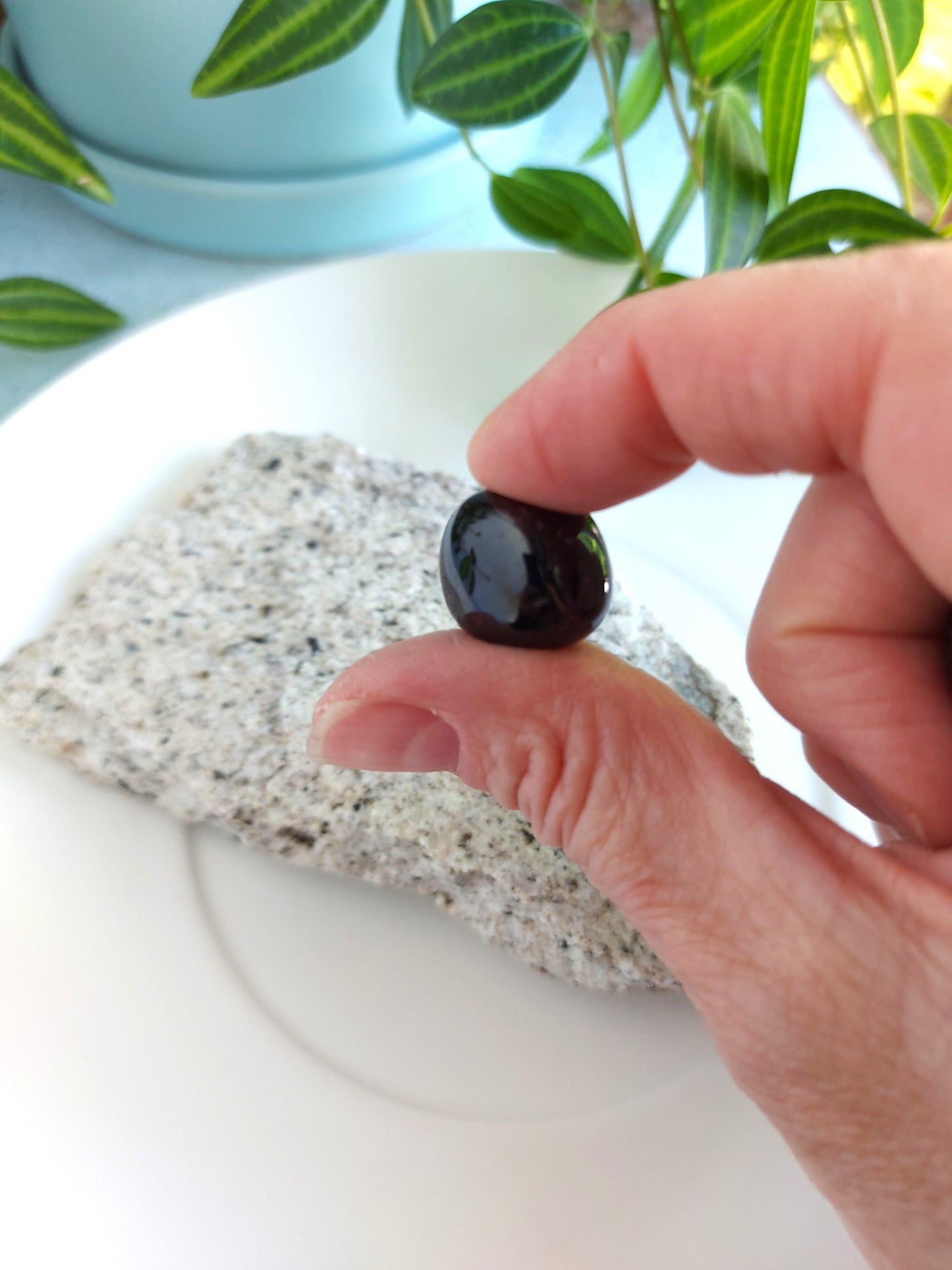 garnet tumbled gemstone